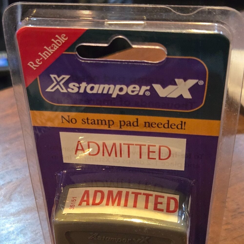 X Stamper Title Stamp - Admitted